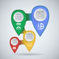 Design number banners template graphic or website layout N19