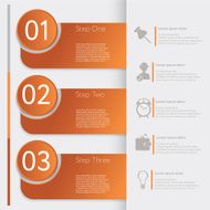 Infographic Design number banners template graphic or website layout N31