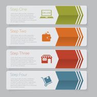 Infographic Design number banners template graphic or website layout N32