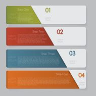 Infographic Design number banners template graphic or website layout N34