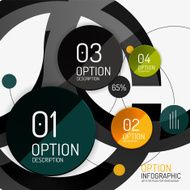 Vector infographic report template N10