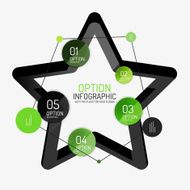 Vector infographic report template N13