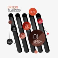 Vector infographic report template N14