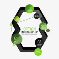 Vector infographic report template N15