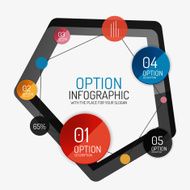 Vector infographic report template N16