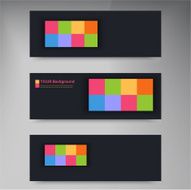Vector abstract aquares and color Design N2