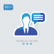 Chat symbol vector