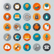 Infographics vector icon set