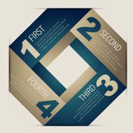 inographic template design in origami style