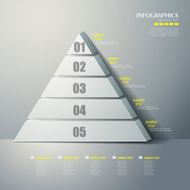 vector abstract 3d Pyramid type infographics N4