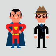 InfoGraphic Dress-up Man