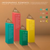 abstract bar chart infographics N6