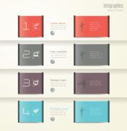 Infographics vector design template N206
