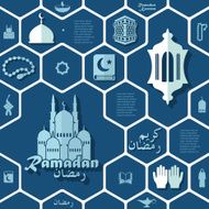 flat infographic Ramadan Kareem N36