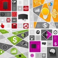 business geometric infographic N18