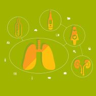 Medical flat infographic N60