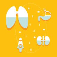 Medical flat infographic N65