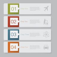 Infographic Design number banners template graphic or website layout N35