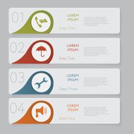 Infographic Design number banners template graphic or website layout N36