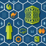 flat infographic Ramadan Kareem N50