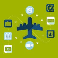 Set of summer tourism icons N28