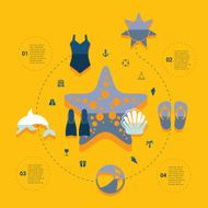 Set of summer tourism icons N29