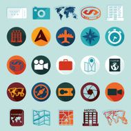 Set of summer tourism icons N33