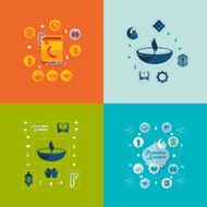 flat infographic Ramadan Kareem N56