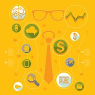 business flat infographic N93