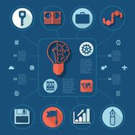 business flat infographic N94