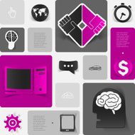 business geometric infographic N23