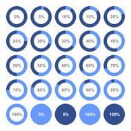 Circle Diagram Pie Charts Infographic Elements Vector