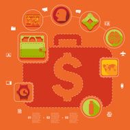 business flat infographic N97