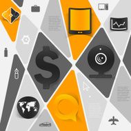 business geometric infographic N25