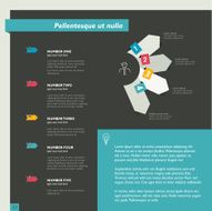 Brochure layout design Vector