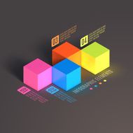 Business Infographics cube N2