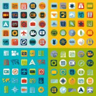 Set of summer tourism icons N58