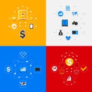 Set of business icons N44
