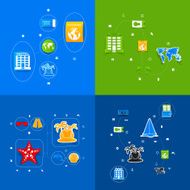 Set of summer tourism icons N90