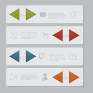 Infographic Design number banners template graphic or website layout N37