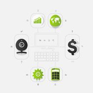 Set of business icons N51