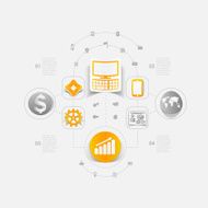 Set of business icons N53
