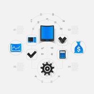 Set of business icons N54