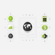 Set of business icons N55