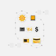 Set of business icons N57
