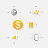 Set of business icons N58