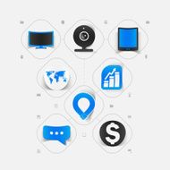 Set of business icons N60