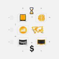 Set of business icons N62
