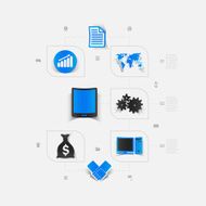 Set of business icons N63