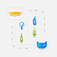 Set of veterinary icons N12